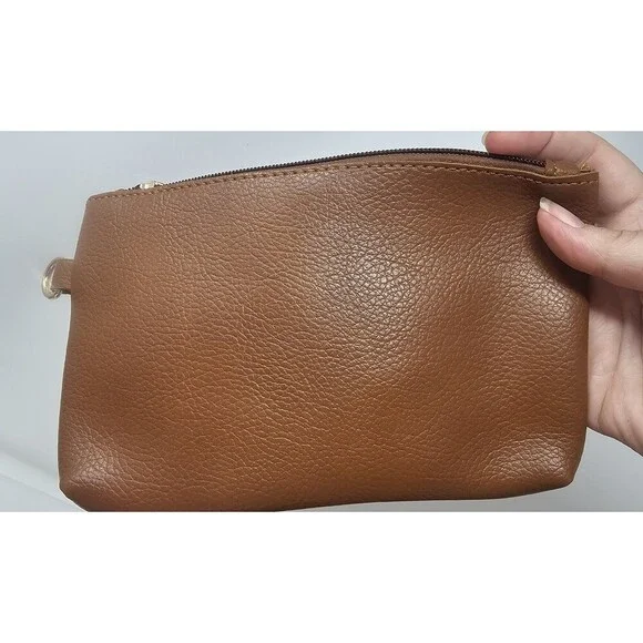 Montana West Slouchy Hobo Bag Hawaiian Brown PU Leather Removable Pouch Soft NEW - Picture 6 of 13